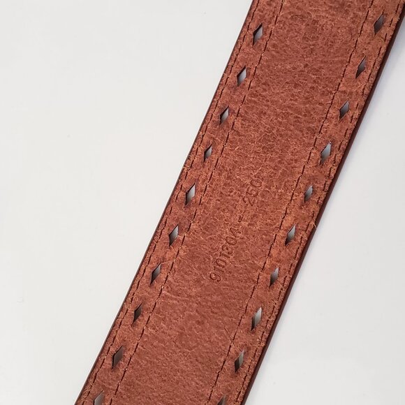 Ralph Lauren Flower Embossed Tooled Leather Belt NWT - Picture 7 of 11